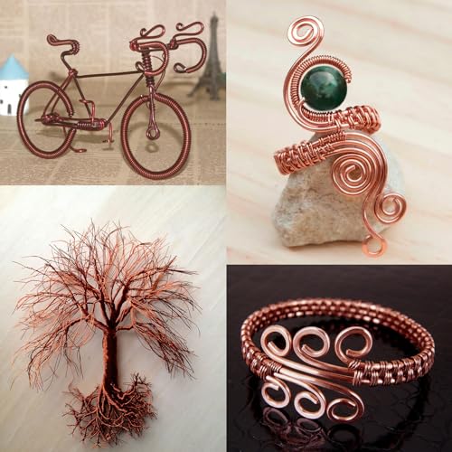 32.8FT 8 Gauge Bendable Copper Aluminum Craft Wire for Jewelry Making Craft (32.8 Foot)