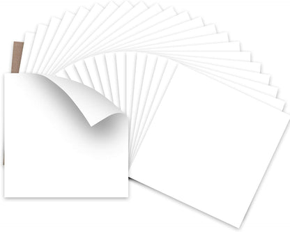 HTVRONT White HTV Heat Transfer Vinyl Bundle: 24 Pack 12"x12" Iron on Vinyl Sheets for T-Shirt (1 PTFE Sheet Included), PU HTV Easy to Cut & Weed for Heat Design