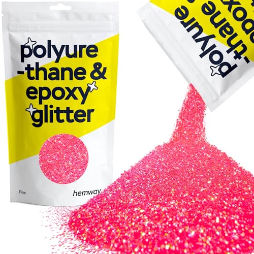 Resin Glitter Fluorescent Pink 100g Fine (3.5274 Ounce)