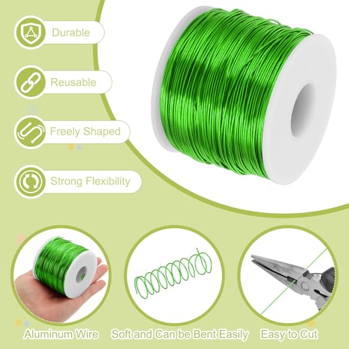 18 Gauge Anodized Aluminum Craft Wire Bendable Bonsai Training Wire 492 Feet 1mm for Sculpting Crafts Wreath Floral Beading Jewelry Making