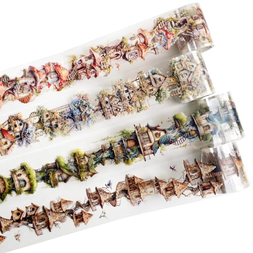 Fairy Tale Tree House PET Tape Set with Clip (4 Count)