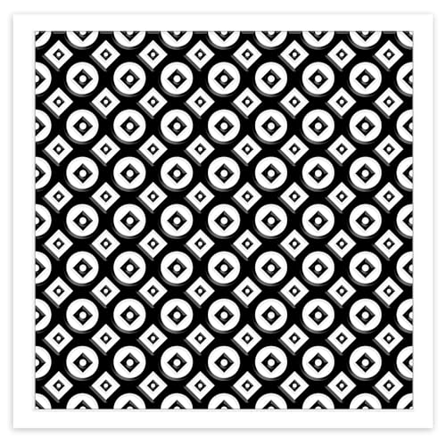 Circle Square Polymer Clay Texture Sheets Geometric Silicone Texture Stamp Clay Texture Mat Modeling Pattern Pad Sheets for Jewelry and Earrings Tools