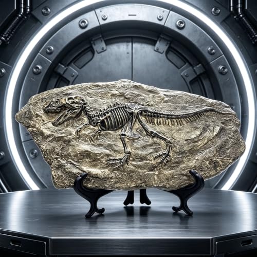 Resin Tyrannosaurus Rex Dinosaur Fossil Statue Model Simulated Skeleton Home Office Display Decorative Craft Box Decoration