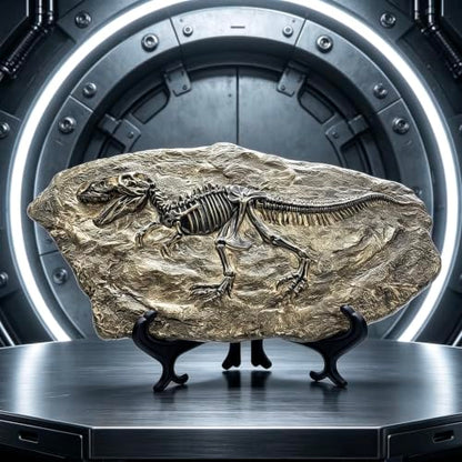 Resin Tyrannosaurus Rex Dinosaur Fossil Statue Model Simulated Skeleton Home Office Display Decorative Craft Box Decoration