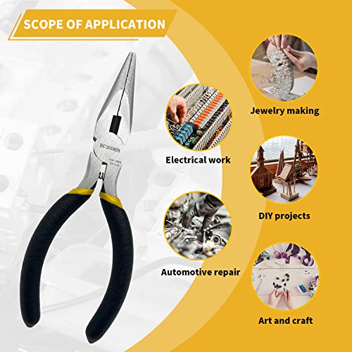 5 Inch Small Needle Nose Pliers Mini Jewelry Plier Spring Loaded