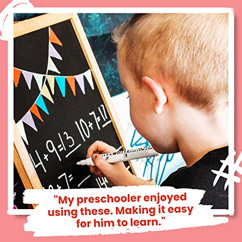 6 White Chalk Markers for Blackboard (6 Count )