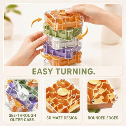 6 Layer 3D Rolling Ball Maze Cube