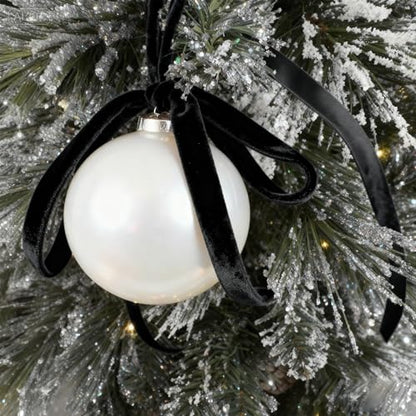 Black Thin Velvet Ribbon