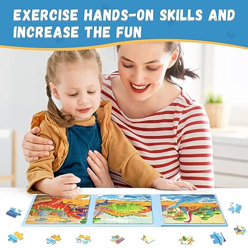 Magnetic Puzzles for Kids Ages 4 (91 Count)
