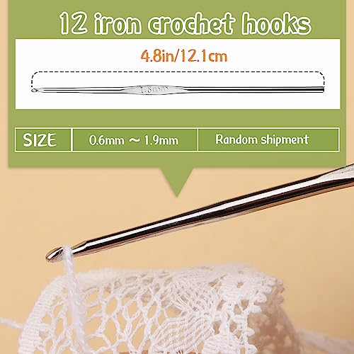 54 Pcs Crochet Hooks Set 0.6