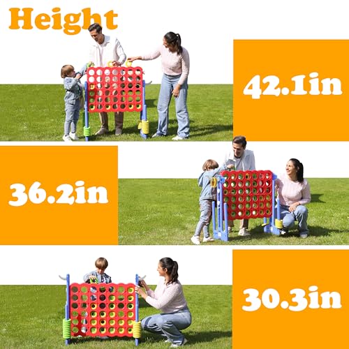 Height Adjustable Giant 4 in a Row Connect Game