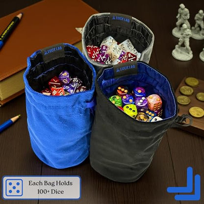 Velvet Drawstring Dice Bag (3 Count)