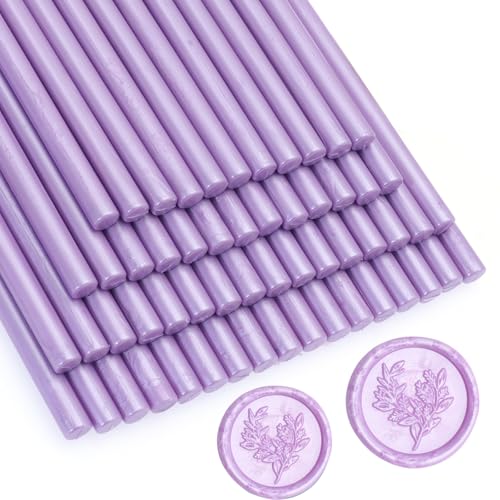 52pcs Lilac Purple Wax Sealing Sticks