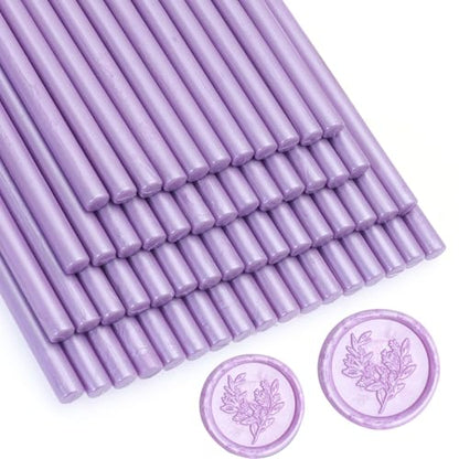52pcs Lilac Purple Wax Sealing Sticks