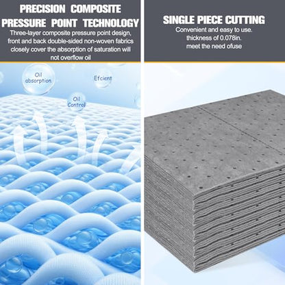 100PC Oil Absorbent Pads