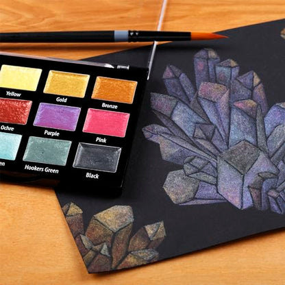 Metallic Watercolors Set w (4 Ounce)