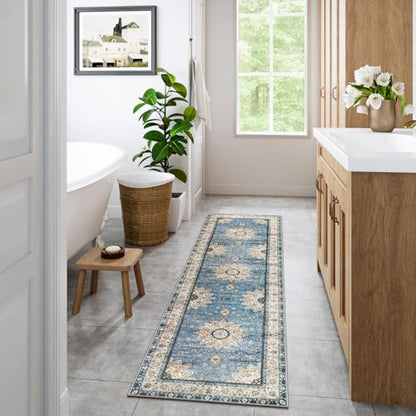 Felice Oriental Floral Medallion Runner Rug