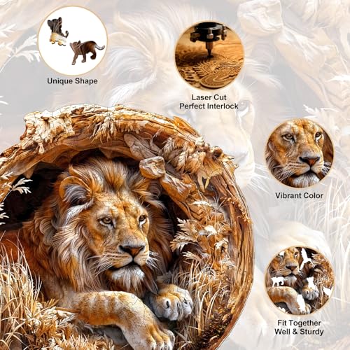 Wooden Puzzles for Adults (100 Count)