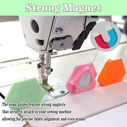 3PCS Magnetic Seam Guide for Sewing Machine (3 Count)