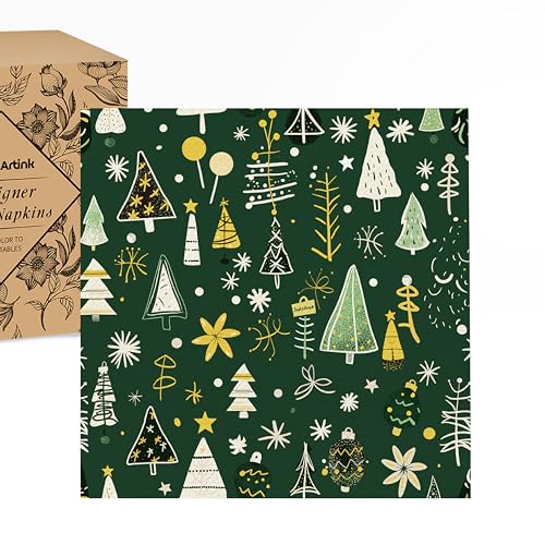 Festive Green Paper Napkins 3 (50 Count)