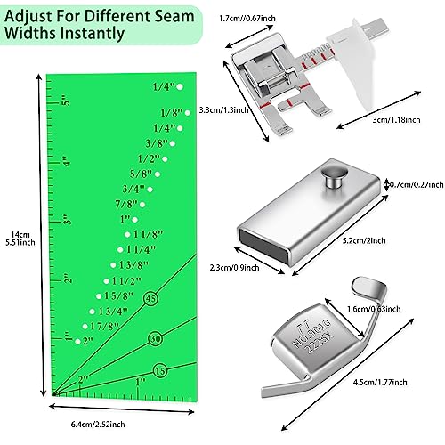 Adjustable Magnetic Seam Guide Ruler (4 Count)