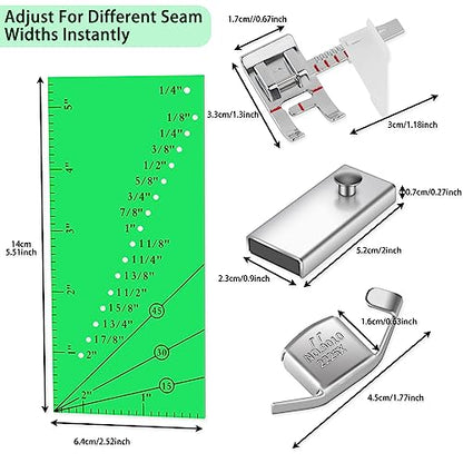 Adjustable Magnetic Seam Guide Ruler (4 Count)