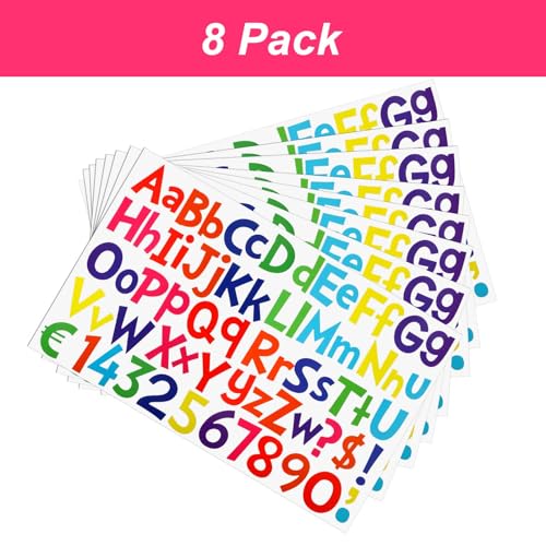 544 Pcs 16 Sheets Large Alphabet Stickers 2 Inch (544 Count)