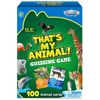Guess the Animal in 10 Clues Card Games for Kids & Family