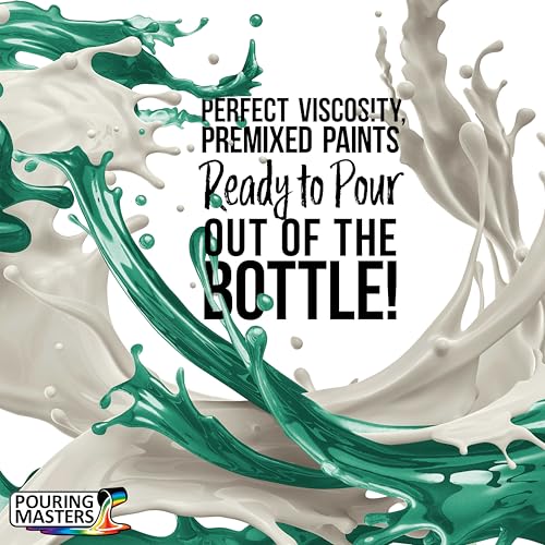 Pouring Masters Aqua Metallic Pearl Ready to Pour Acrylic Pouring Paint (32 Fl Oz)