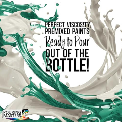 Pouring Masters Aqua Metallic Pearl Ready to Pour Acrylic Pouring Paint (32 Fl Oz)