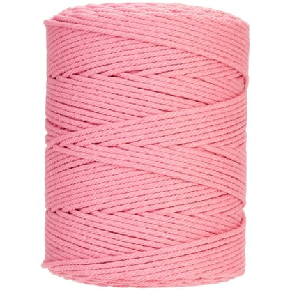 Macrame Cord 4mm x 328yards Natural Macrame Cotton Rope Colored Macrame Rope Soft Cotton Cord Macrame Supplies Craft Rope Macrame Yarn for Plant Hanger Wall Hanger Dreamcatcher