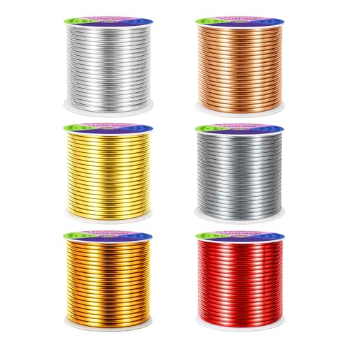 13 GA Gray Copper Red Assorted Anodized Aluminum Craft Wire (300 Foot)
