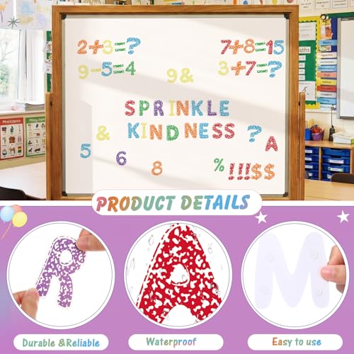 221 Pcs Colorful Composition Bulletin Board Letters for Classroom (221 Count)