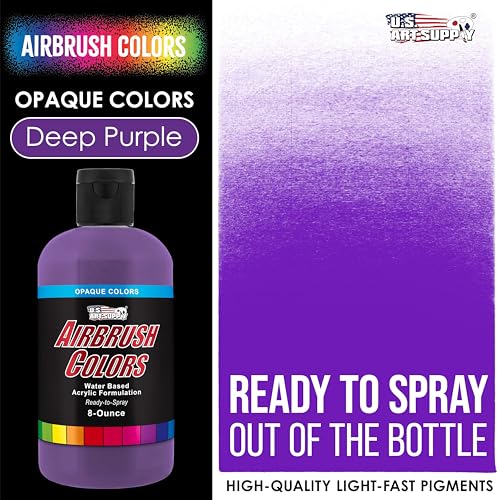 Opaque Deep Purple Acrylic Airbrush Paint (8 Ounce)