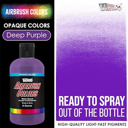 Opaque Deep Purple Acrylic Airbrush Paint (8 Ounce)