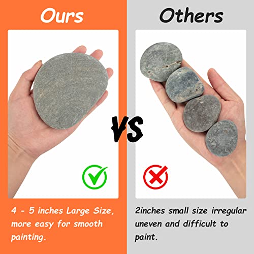 12PCS Large Rocks for Painting (12 Count)
