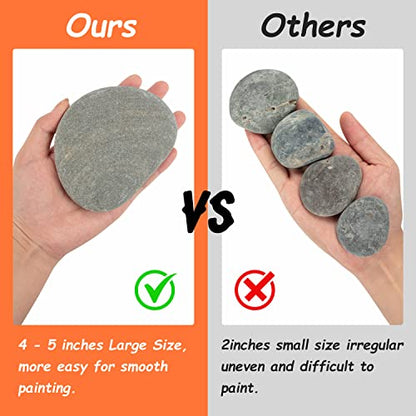 12PCS Large Rocks for Painting (12 Count)