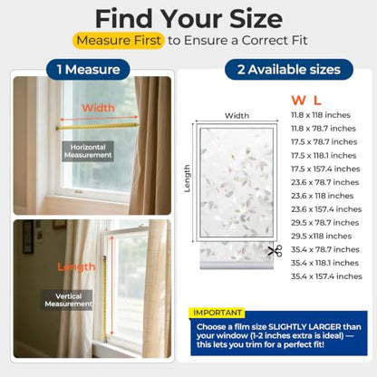Window Privacy Film Decorative Non