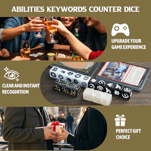 48 Pieces Abilities Keywords Counter Dice MTG Dice 1