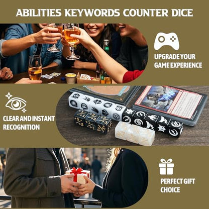 48 Pieces Abilities Keywords Counter Dice MTG Dice 1