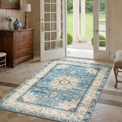 Felice Oriental Floral Medallion Area Rug