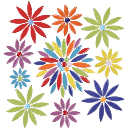 Petal Ceramic Mosaic Tiles for Crafts