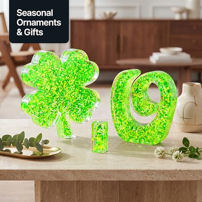 Craft Glitter Fluorescent Neon Green 100g Super Chunky Glitter (3.5274 Ounce)