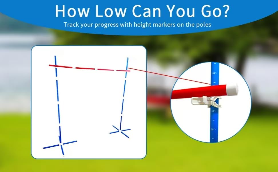 46 Piece Limbo Game for Kids and Adults