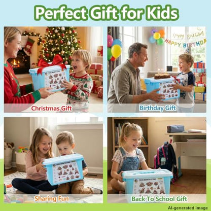 Magnetic Toy Montessori for Kids (132 Count)