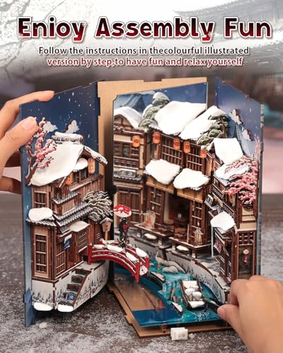 DIY Book Nook Kit Kyoto Snow Whisper