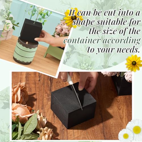 8 Pcs Reusable Floral Foam Blocks Water Weather Resistant Dry Floral Foam for Artificial Flower Arrangements Outdoor Flower Boxes Outside Hanging Planters Wedding Home Decor