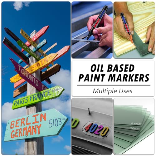 Gold Paint Pens Paint Markers (12 Count)