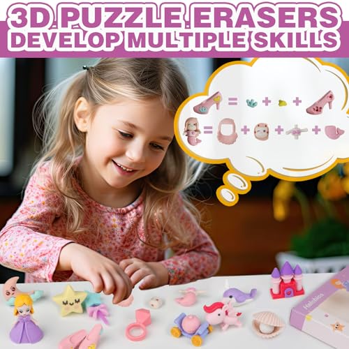 Erasers Set for Kids (16 Count)