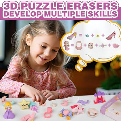 Erasers Set for Kids (16 Count)